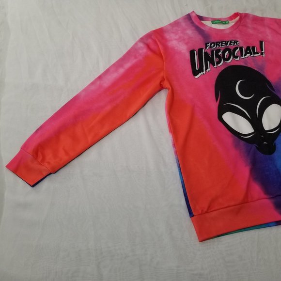 Forever Unsocial! Men's XL Long Sleeve Shirt - Picture 5 of 11